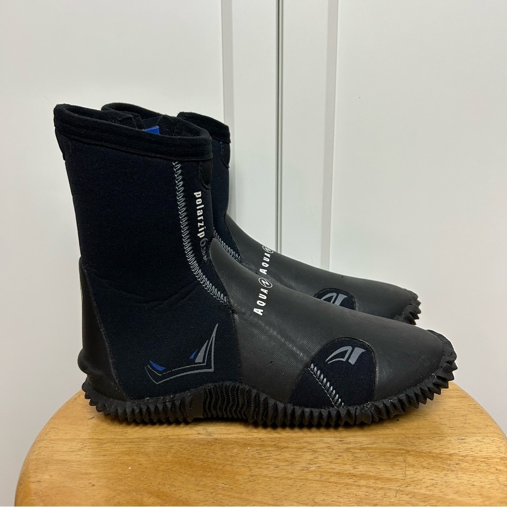 Aqua lung polar zip 6.5mm black boots zipper